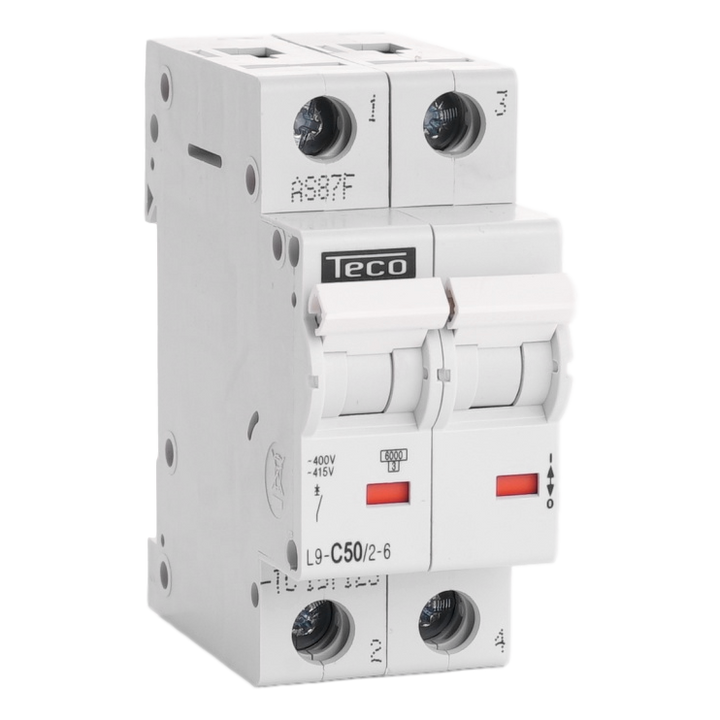 TECO - Automaat 2P 50A 4,5kA Courbe C - L9C5024