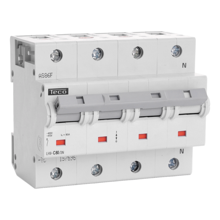 TECO - Automaat 3N 80A 20kA Curve C - LH803NC