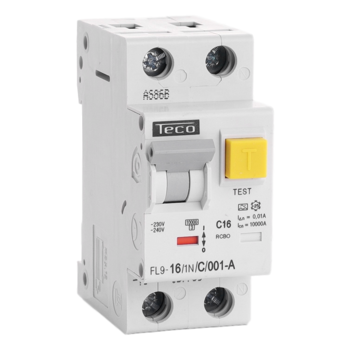 TECO - Diff. aut. 1N 16A Courbe C Type A 10mA - FL9161NC001A