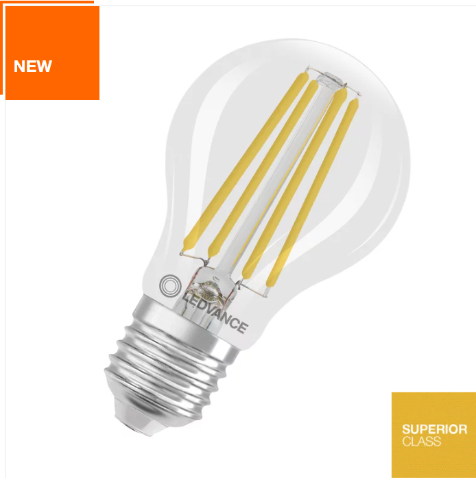 LEDVANCE - LEDCLA75EELA 5W 830 FILCL E27 S LEDV - 4099854060113