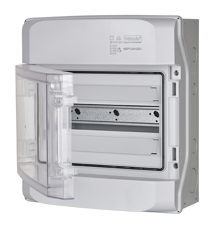 f-tronic - NEPTUN IP65 opbouw verdeelkast 1 rij, 12 modules - 7270009