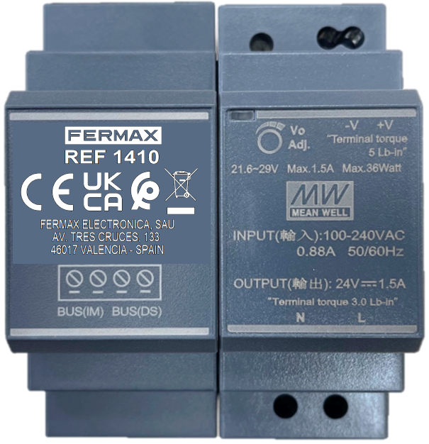 Fermax - Voeding WAY DIN8 26VDC2A - 1410