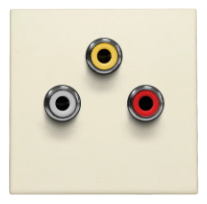 Niko - Afwerkingsset met 3 cinch aansluitingen - 100-69717