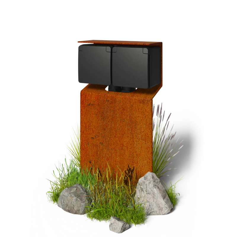 Niko - Spuitwaterdichte tuinpaal essential met tweevoudig stopc. - 762-36655