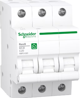 Schneider - RESI9 automaat 3P 20A C 3kA - R9F64320