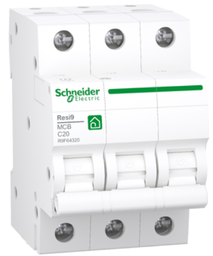Schneider - RESI9 automaat 3P 25A C 3kA - R9F64325