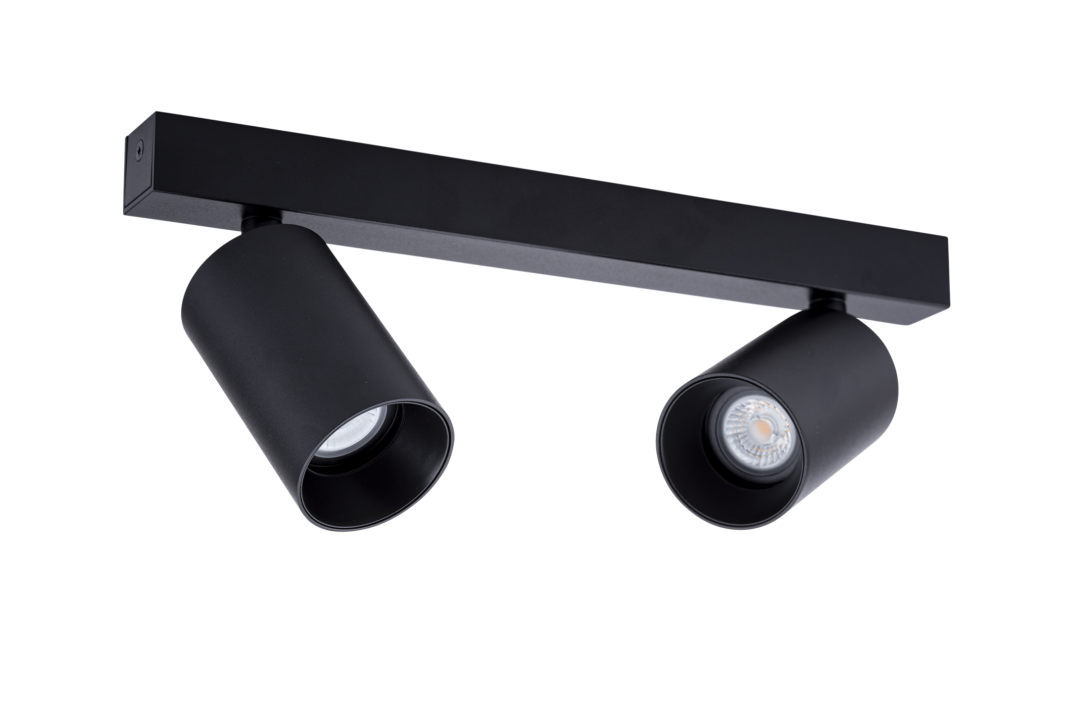 Unibright - Opbouw armatuur zwart lamp 2x Led GU10 6W incl. 600 lm - OR25B30