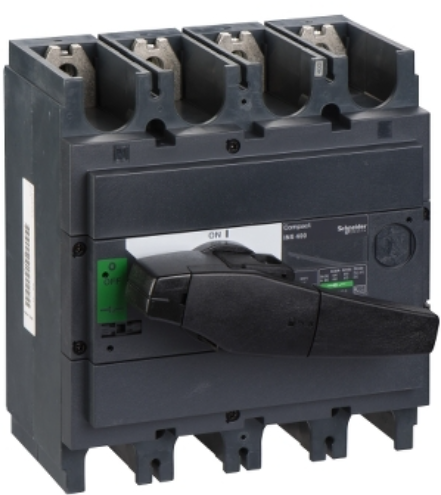 Schneider 31111: Lastschakelaar Compact INS400A - 4P - zwart