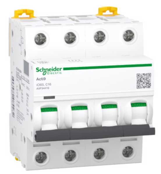 Schneider - : Automaat iC60L 4P 16A C - A9F94416