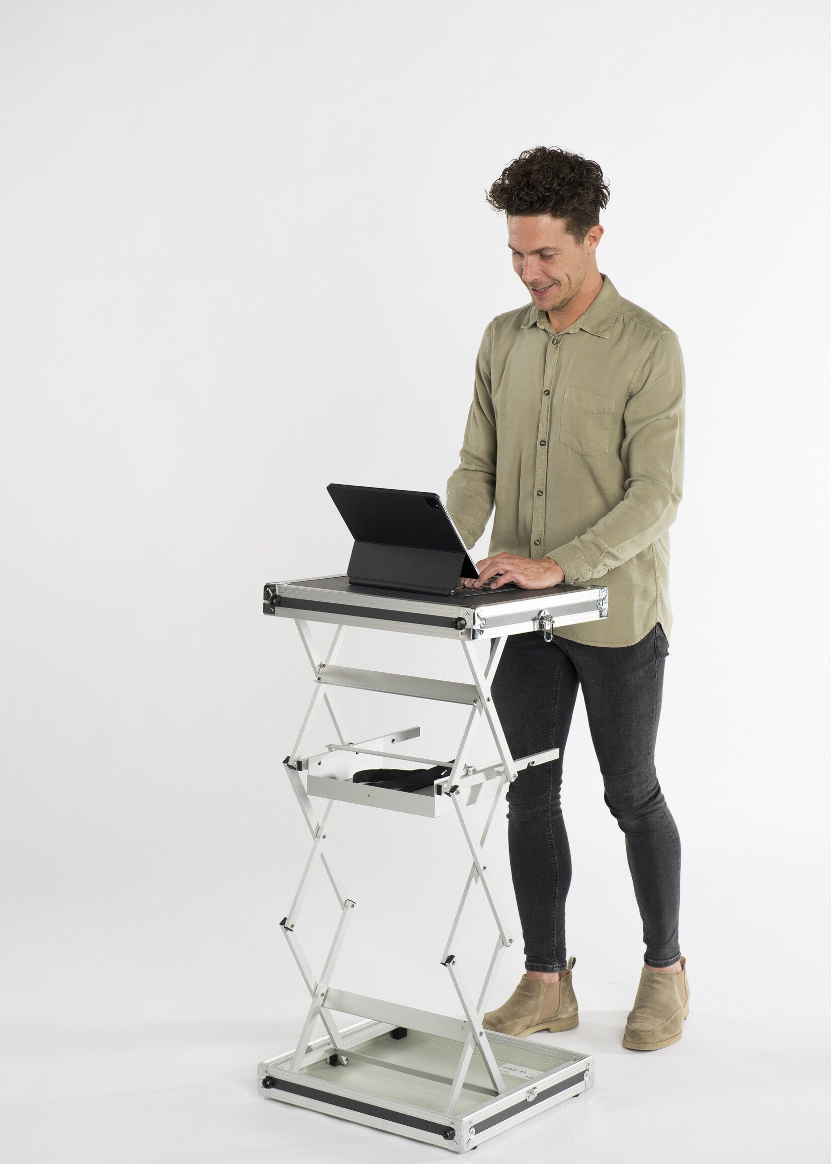 Quiffice - Mobiel bureau opvouwbare werktafel laptop technieker - QX120