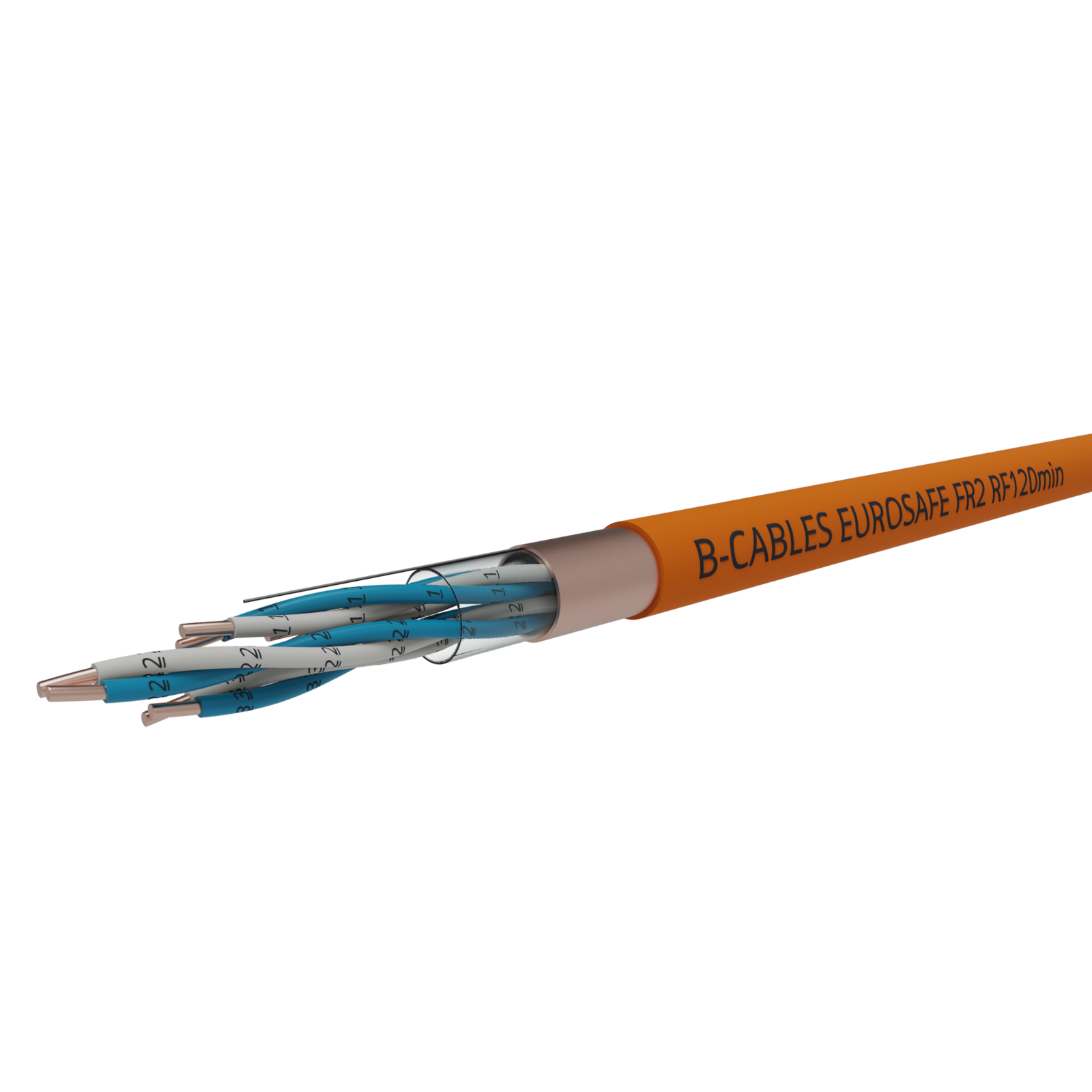 Bcables - EUROSAFE 1x2x0,9mm² / meter - 500PYRO1P