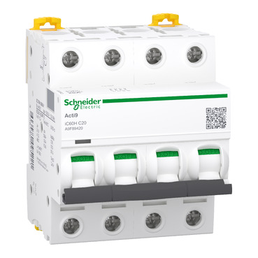 Schneider - : Automaat iC60H 4P 20A C - A9F89420