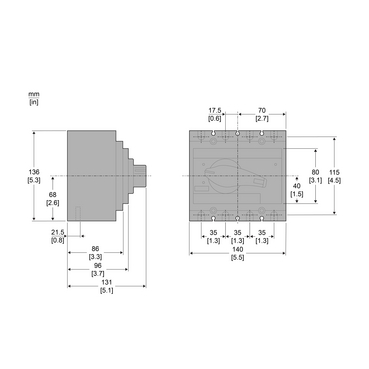 Schneider - : Lastschakelaar Compact INS250 160A 4P - 31105