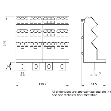 Schneider - : PrismaSeT POLYBLOC 250A 4P - LVS04034