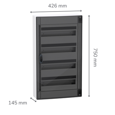 Schneider - : PRISMASET XS OPBOUW 4R18M DEUR 1TB - LVSXM418