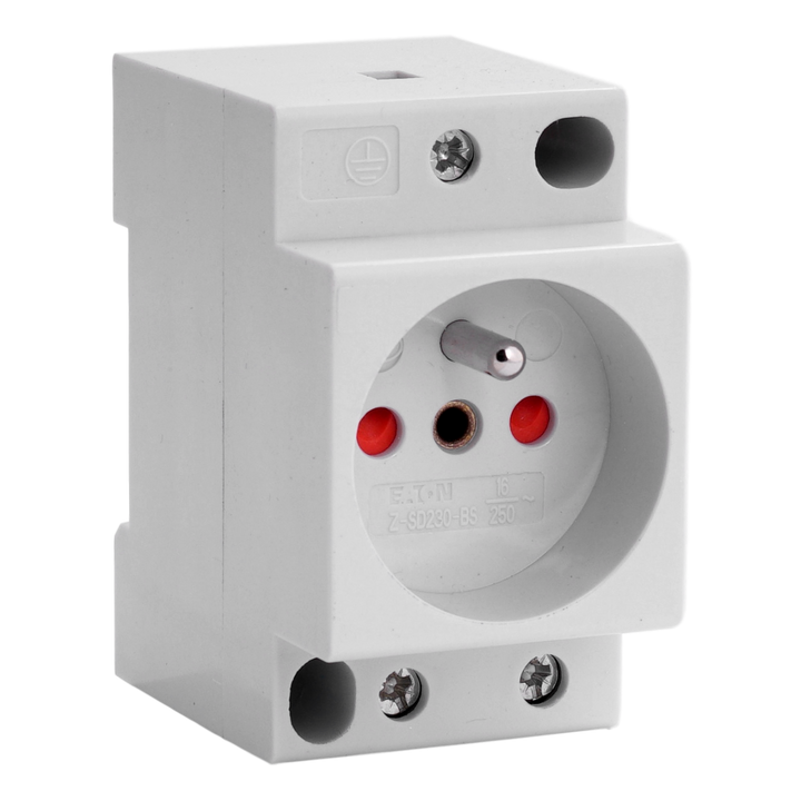 TECO - Modulaire contactdoos 2P+T 10/16A kinderbeveiliging - Z7SDF230BS