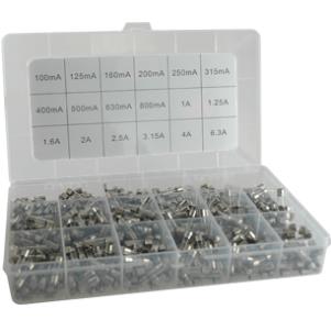 Elix - Doos snelwerkende europese zekeringen Ø5 x 20mm 18x20st - 35121