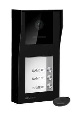 Entrya - Facila neXt D21S/B3 buitenpost 3 drukknoppen - 105070