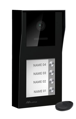 Entrya - Facila neXt D21S/B4 buitenpost 4 drukknoppen - 105071