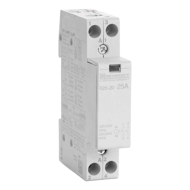BENEDICT - Contactor f.distrib. board 25A 220 240V 50Hz 2no - R2520230