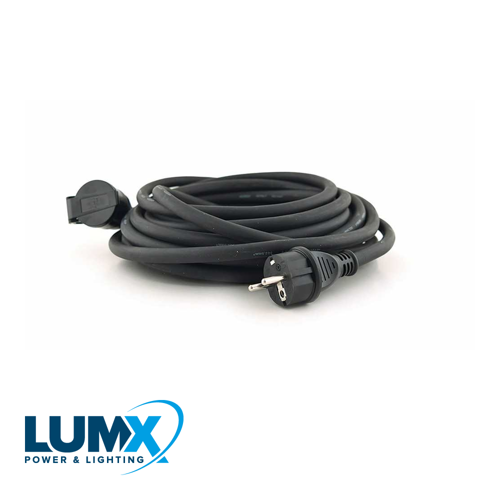 LumX - Neopreen verlengkabel 25 m / HO7RN F 3x2,5 - LM 40765