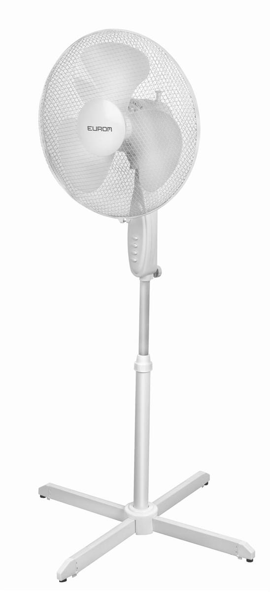 Eurom - VS16 Blanc staande ventilator 40cm wit voor verkoeling - 385458