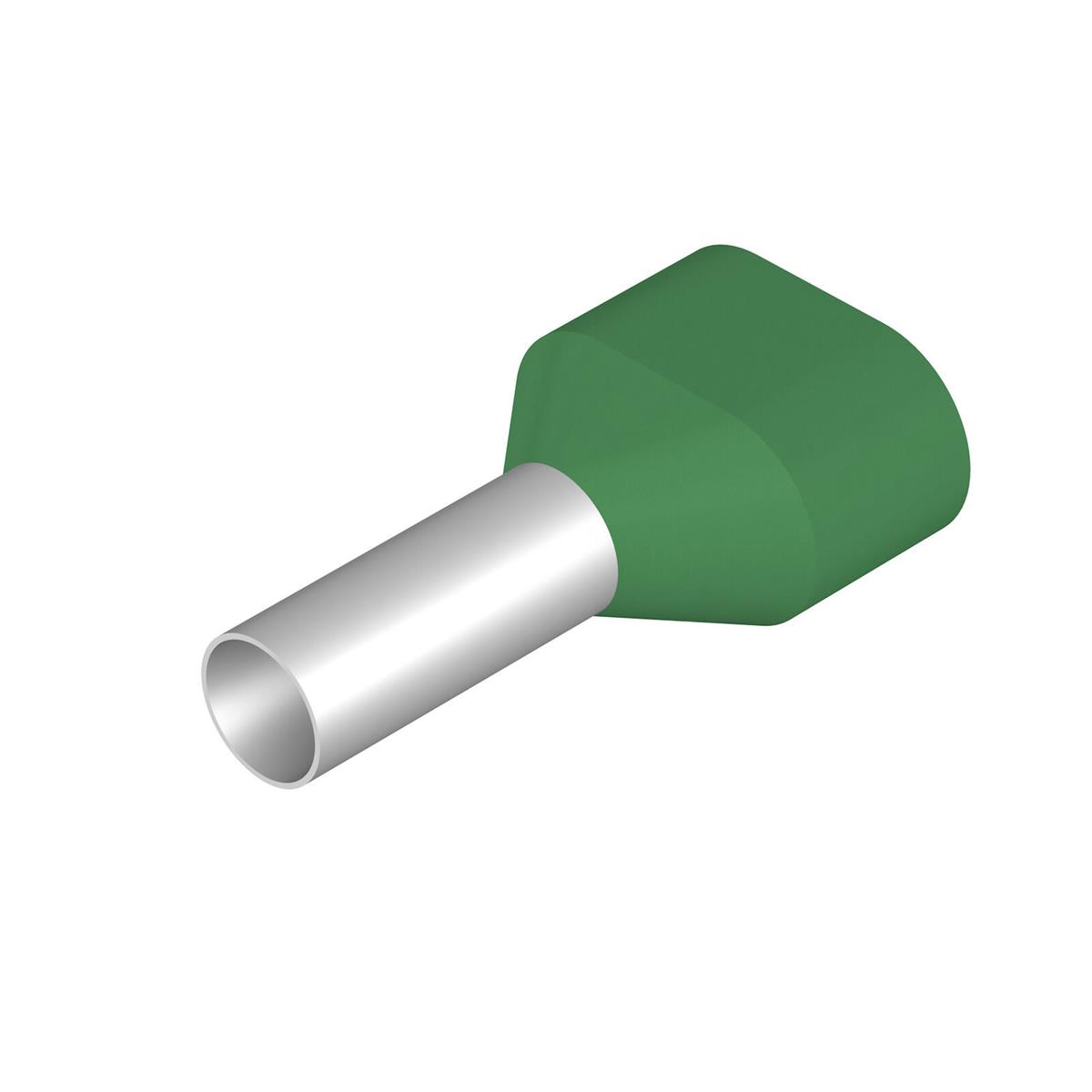 Weidmüller - Dubbele adereindhuls 2x6 mm² groen geïsoleerd - 9037690000