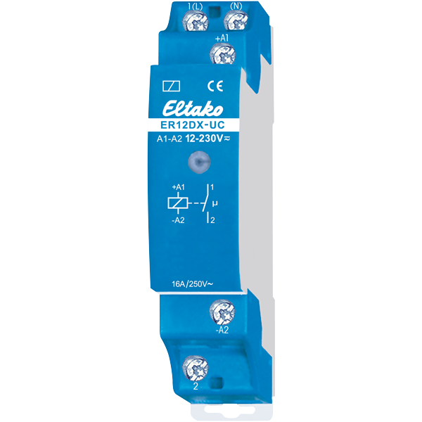 Eltako - Elektronische schakelrelais 1NO 16A - ER12DX-UC