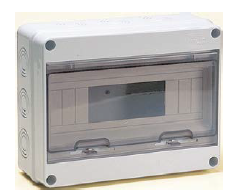 Marlanvil - Opb. verrdeelkast 1 rij 6/12 modules 250 x 200 x 110mm IP65 - M9212