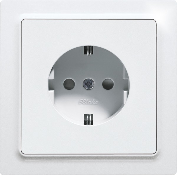 Eltako - Schuko DSS met contactdoos bovendeel, poolwit mat - 30055894