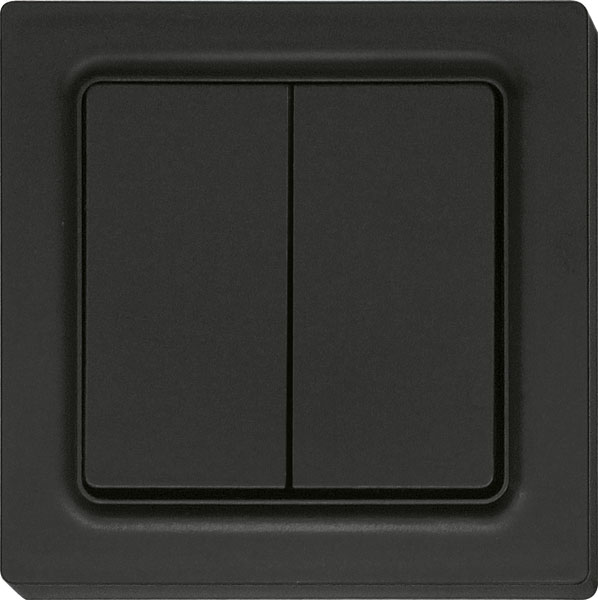 Eltako - Draadloze zenddrukknop met batterij 4 kanalen antraciet mat - 30055688