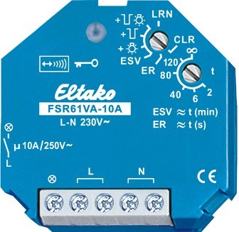 Eltako - Draadloze inbouwimpulsschakelaar +stroommeter 10A - 30100010