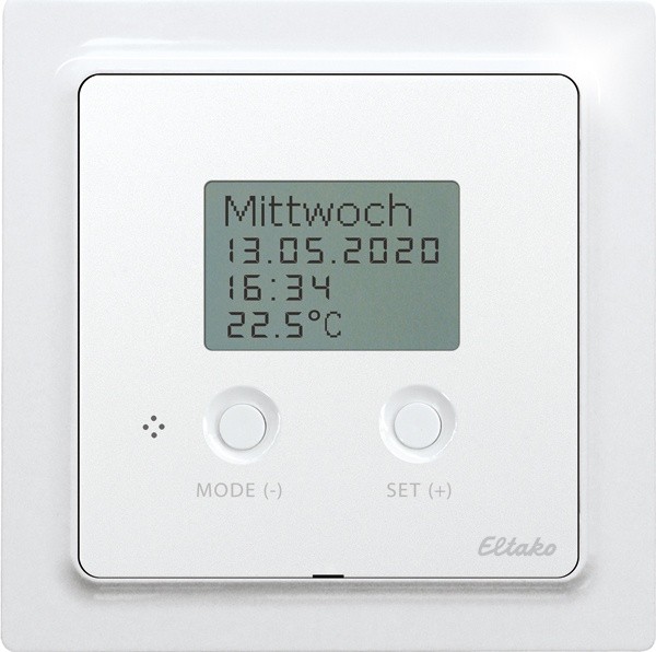 Eltako - Draadloze t°regelaar [E 55] display antraciet mat - 30055794