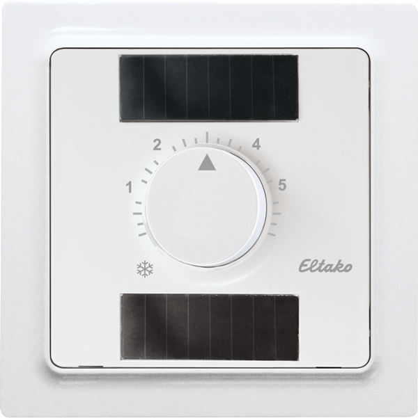 Eltako - Draadloze t°regelaar cel+batterij E 55 met cijfers antraciet - 30055960