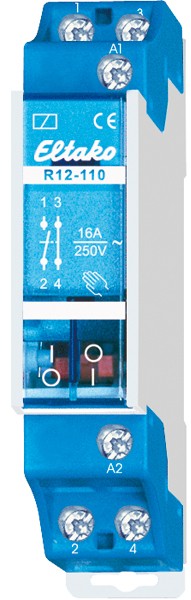 Eltako - Elektromechanische schakelrelais 1NO+1NC 16A - 22110055