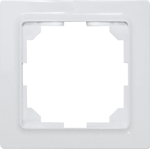 Eltako - Kader E design enkel [55] sensoren, zuiver wit glanzend - 30055785