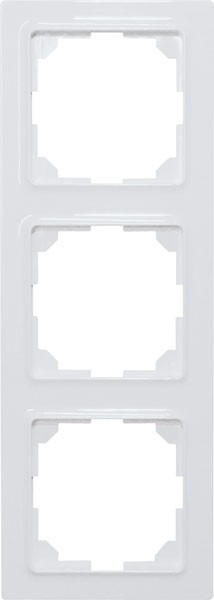 Eltako - Kader E design 3voudig [55] sensoren, zuiver wit glanzend - 30055828