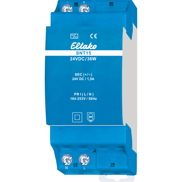 Eltako - Voedingsblok voor DIN rail. 184..253V/24VDC 36W - 20000169