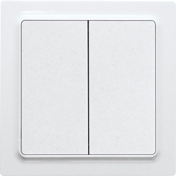 Eltako - Drukknop 2NO 10A, E 55 zuiver wit glanzend - 30055712