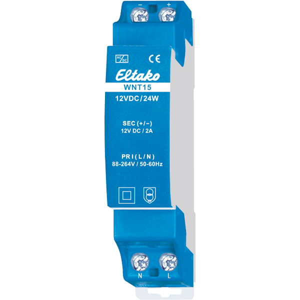 Eltako - Voedingsblok voor DIN rail. 88..264V/12VDC 24W - 20000072