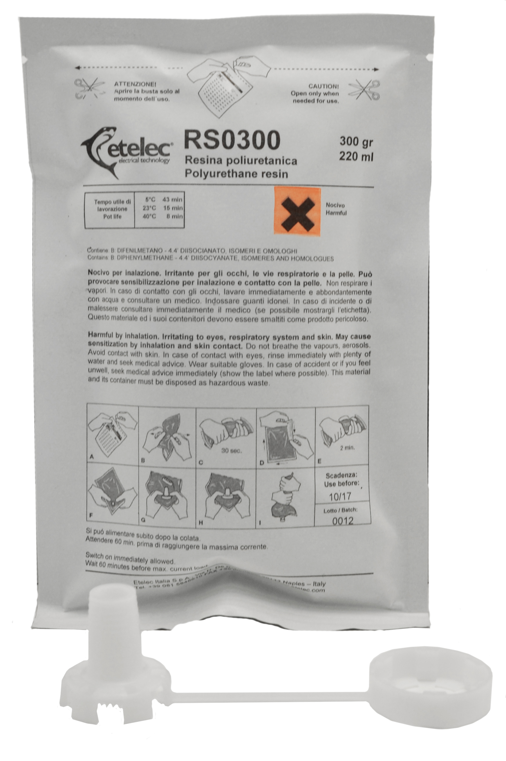 Etelec - Twee Componenten polyurethaan hars 0.220L - RS300