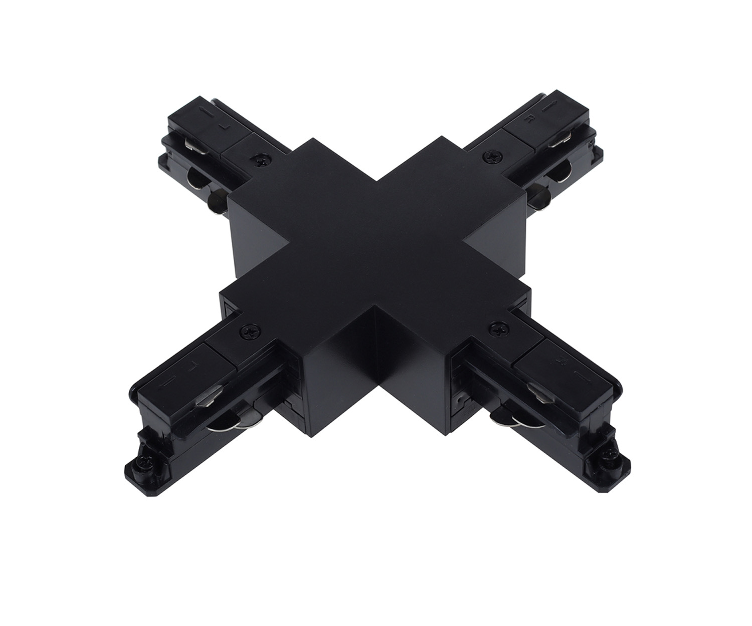 Unibright - 3 fase rail cross connector zwart - 3CCONB