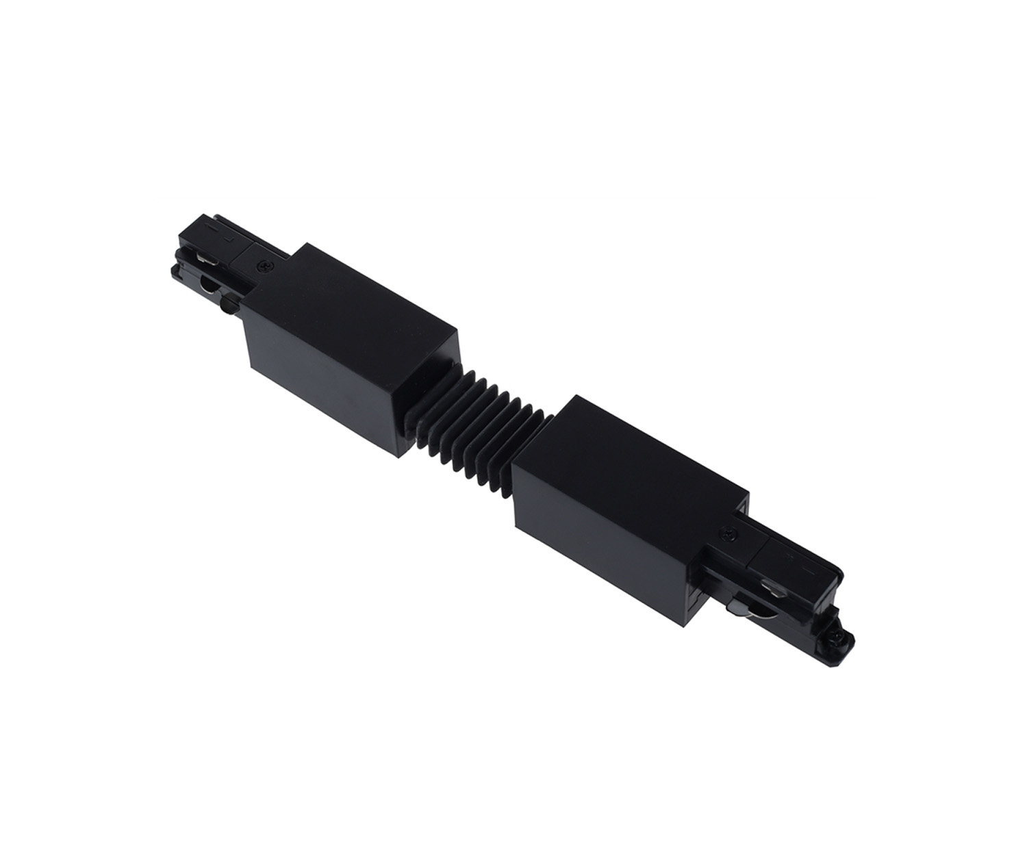 Unibright - 3 fase rail flexible connector zwart - 3FLCONB