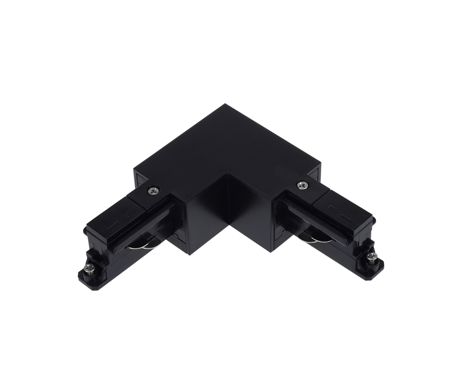 Unibright - 3 fase rail L connector zwart rechts - 3LCONRB