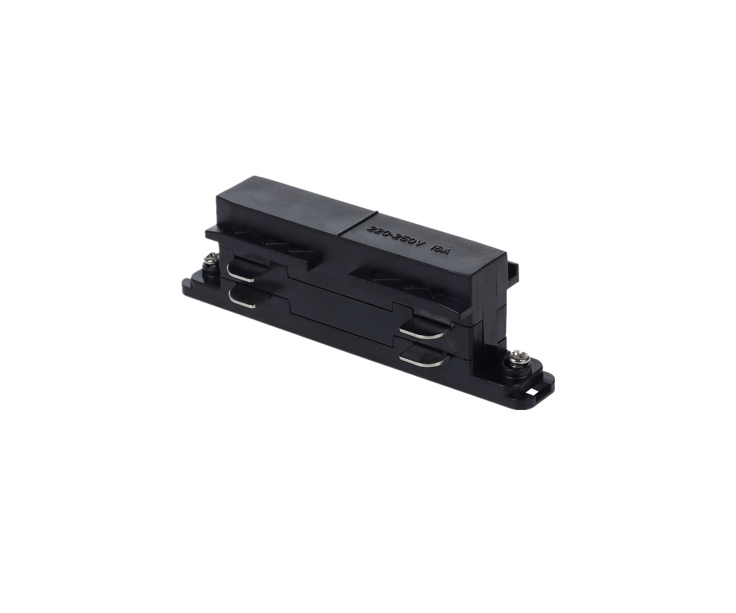 Unibright - 3 fase rail mini connector zwart - 3MCONB