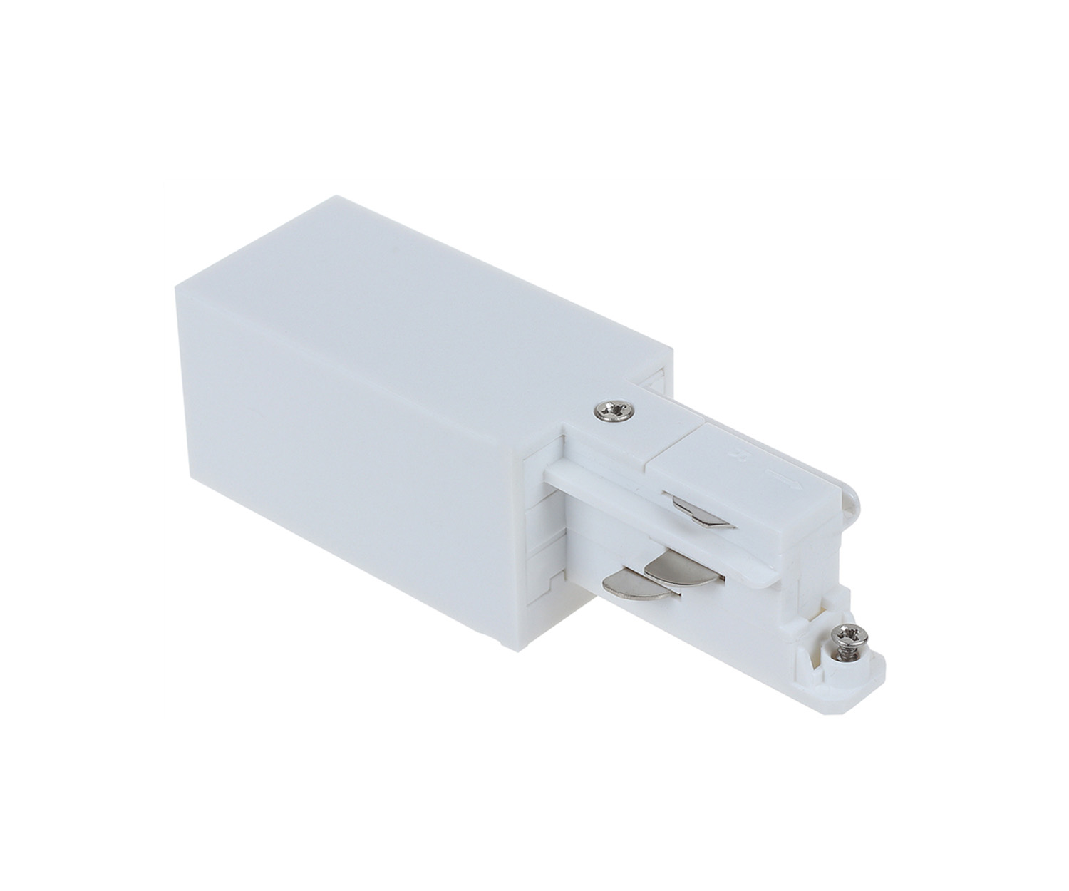 Unibright - 3 fase rail power connector wit rechts - 3PCONRW