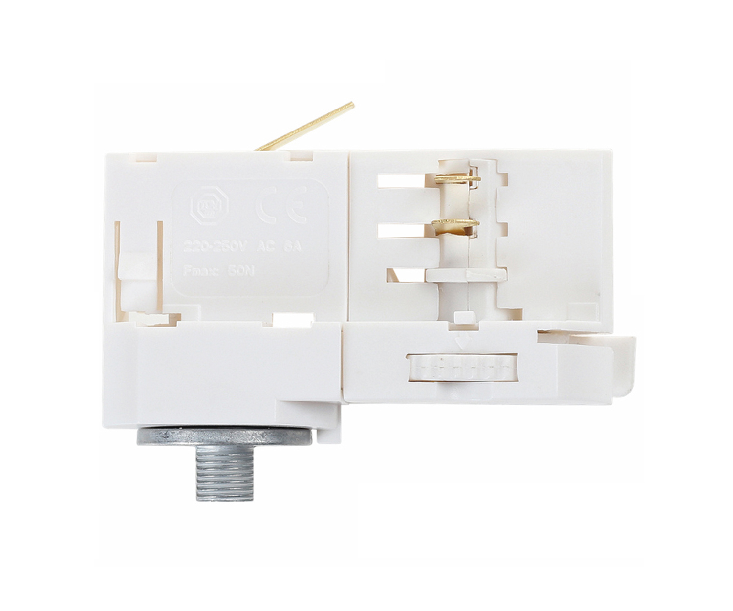 Unibright - 3 fase adapter voor pendelarmatuur wit - 3SADW