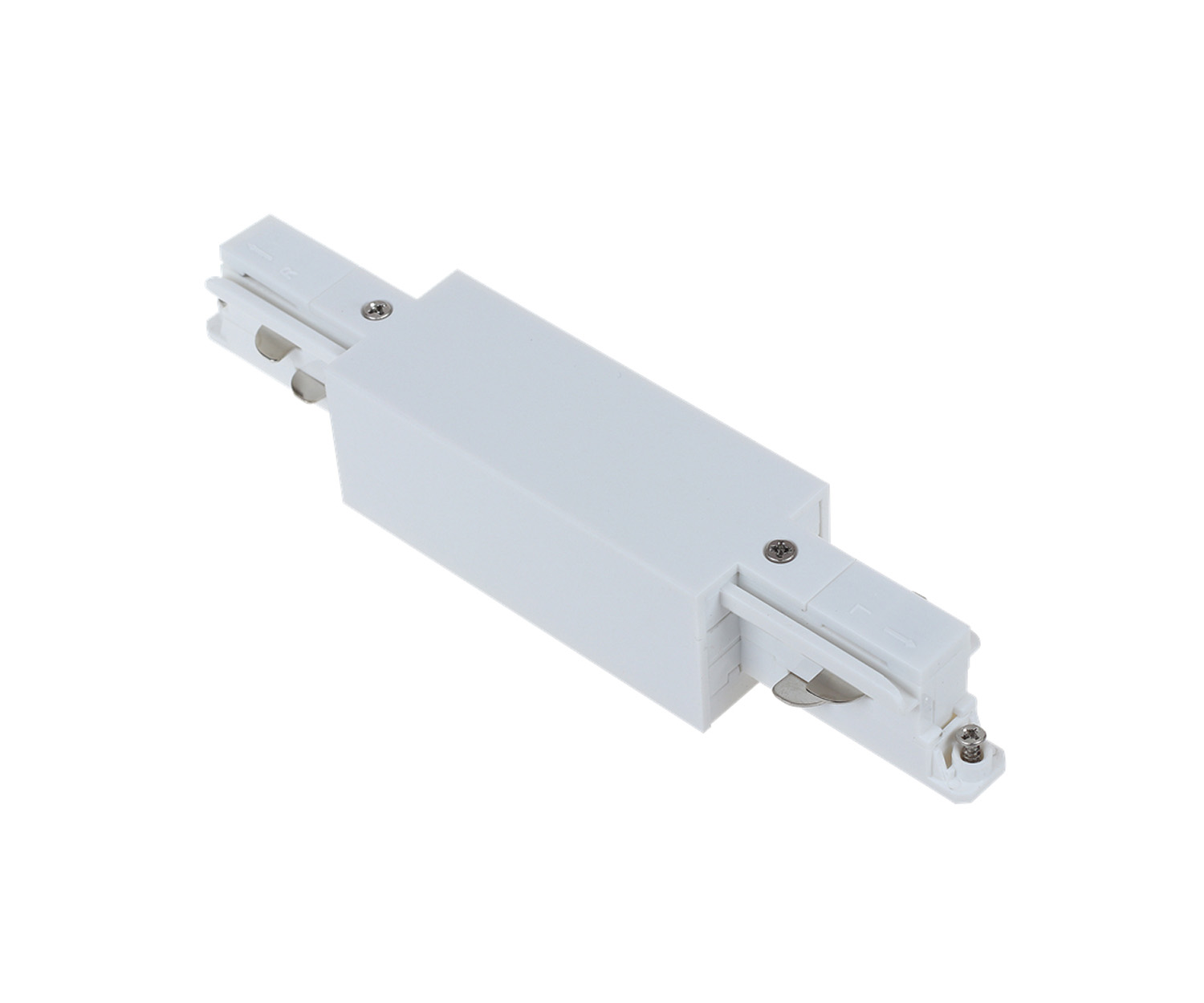 Unibright - 3 fase rail straight connector wit - 3SCONW