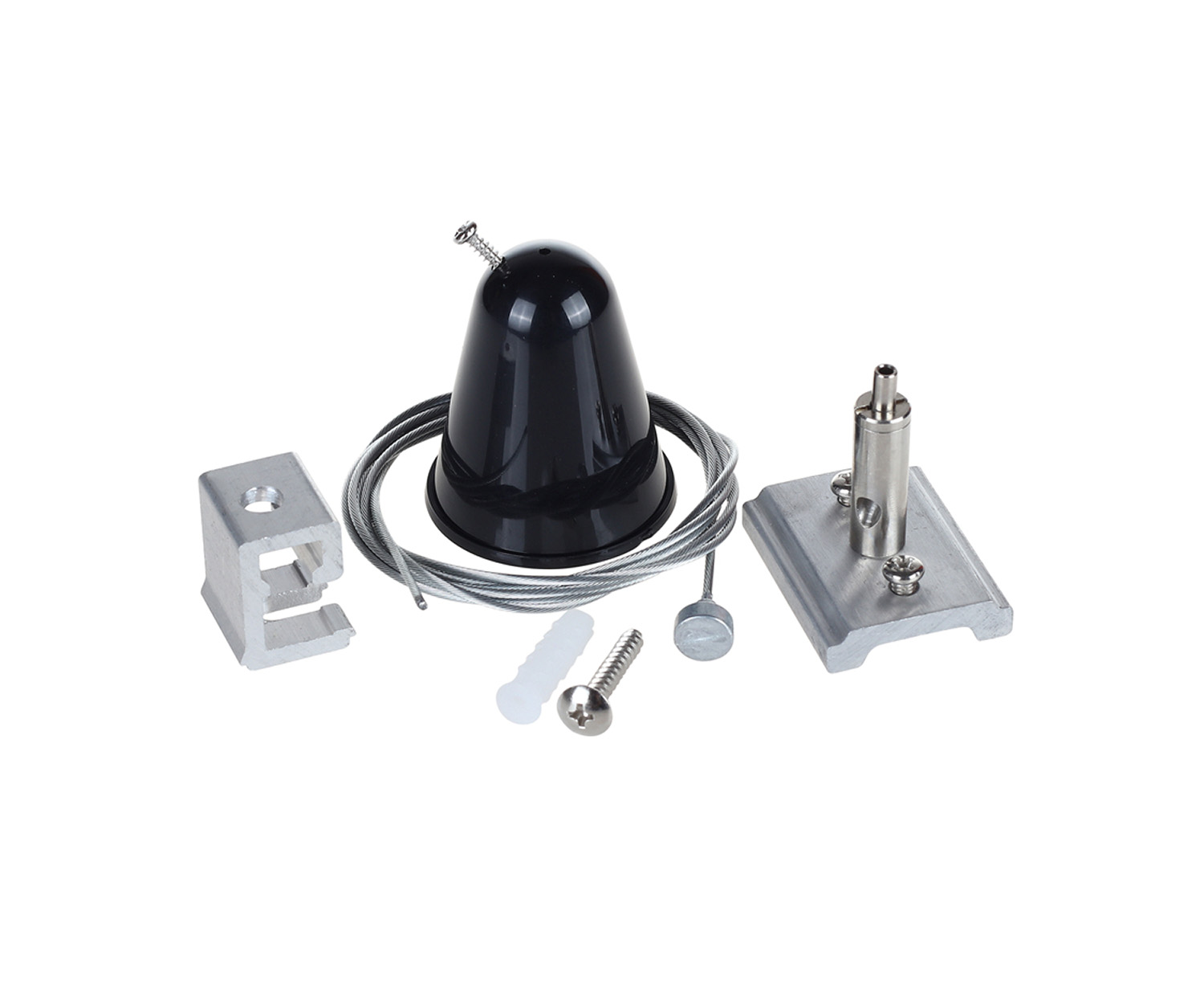 Unibright - 3 fase rail pendelset zwart - 3SKB
