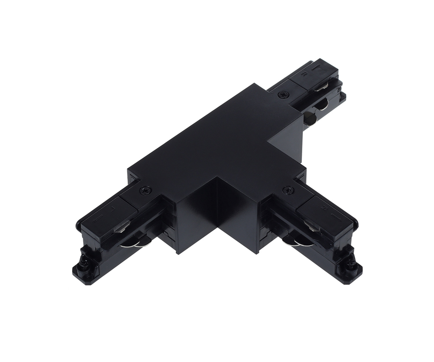 Unibright - 3 fase rail T connector zwart links/links - 3TCONLLB